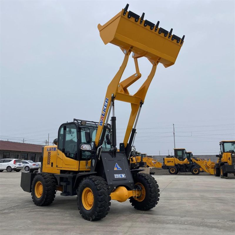 1.2/1.8/2 Ton Ultra-Low Profile Wheel Loader, Small Forklift for Basement, Mini Wheel Loader