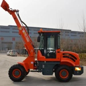 Hot Sale Chinese Front Loader Tl1500 Mini 1.5ton Wheel Loader with Telescopic Boom