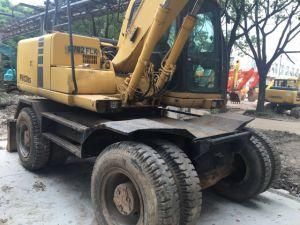 Used/Second Hand Wheel Excavator Pw130 in Good Condition