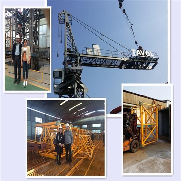 4ton Flat-Top Tower Crane Qtz50 Series 5010 Top Slewing Cranes