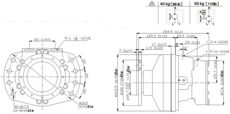 Rexroth Hydraulic Piston Motor T190 Engine in Promotion
