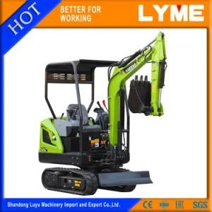 Colorful China Supplier Mini Excavator Ly18 with Quick Change for Trench