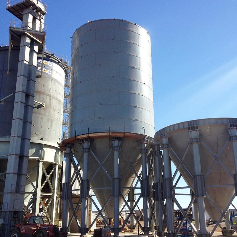 China Factory Custom Bolted Cement Silo for Bulk Powder Material Storage