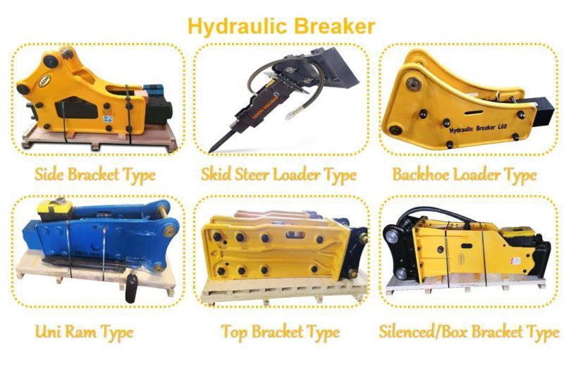 CE Hydraulic Hammer Excavator Hydraulic Breaker for PC200 Cat320 Sk200 Excavator Digger