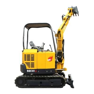 China Hot Sale SD30u 3 Ton Mini Excavator Mini Digger Excavator 3 Ton 3 Ton Excavator Machine