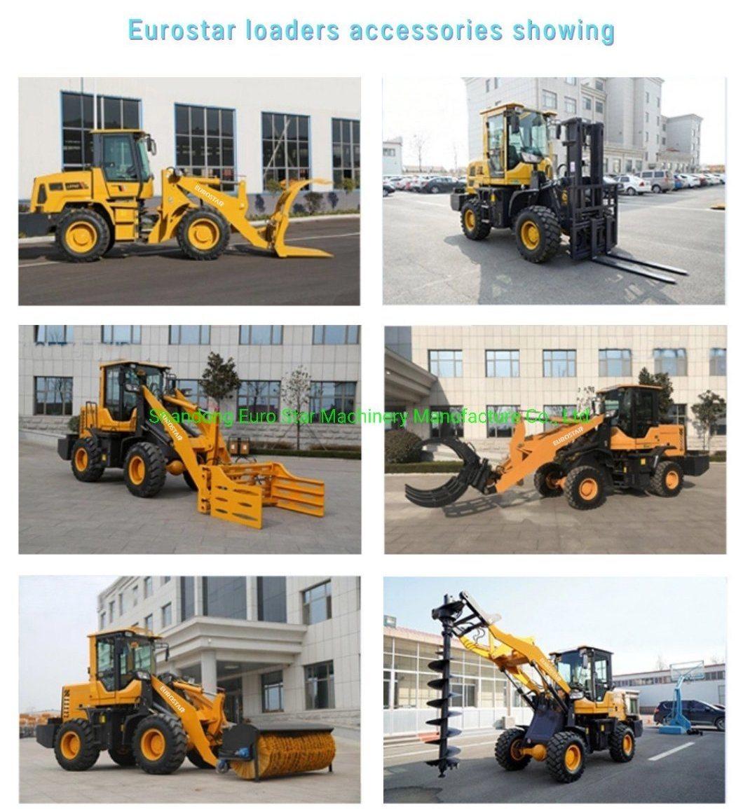 CE 2.0t Hot Sale Model Farming Construction Machinery Small Loader Wheel Loader with Variety Attachments