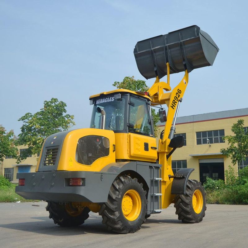 Hr926 2.6ton Mini Small Wheel Loader Mini Front End Loader with Spare Parts Cheap Price