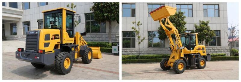 Lugong 0.9m3 Capacity Bucket Articulated Compact Mini Wheel Loader for Construction Industry