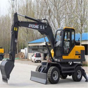 Mini Digger Wheeled Excavator Mini Excavator Wheeled Digger Bd105W