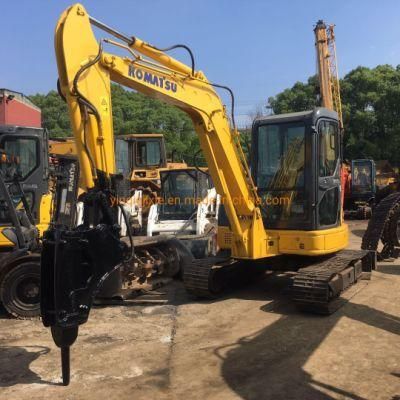 Used Komatsu PC55 Mini Excavator with Jack Hammer, Komatsu PC55mr-2 Small Excavator with Breaker