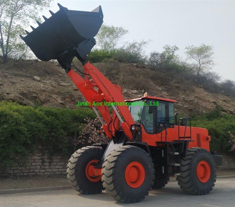 6t Big Wheel Loader Max Speed 38km/H Tyre Size 26.5-25