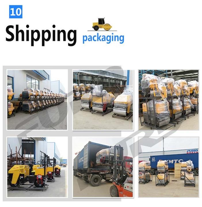 Double Drum Mini 1 Ton Road Roller Compactor Machine (FYL-880)
