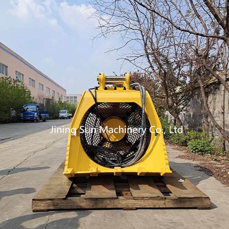 15 Tons Excavator Rotating Screener/Sieving/Mesh Screener Bucket