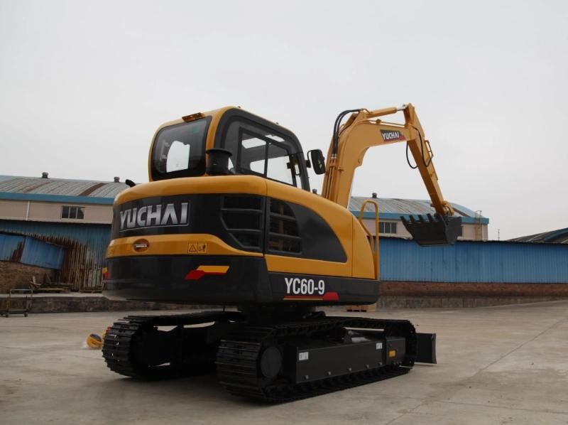 Yuchai 6 Tons Small Crawler Excavator Yc60-9 with CE