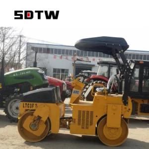 Low Price 3000kg Road Roller Twr3f Double Drum Mechanical Drive Vibratory Road Compactor