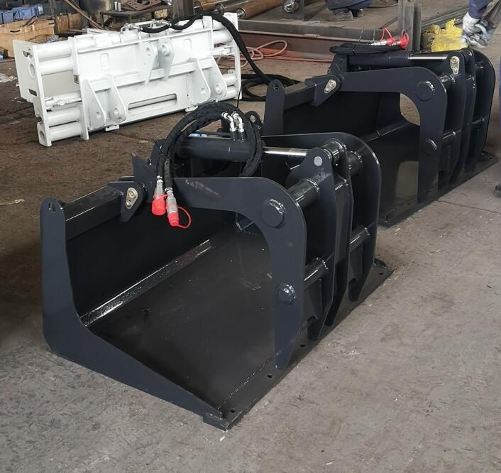 Skid Steer Attachments Rock Grapple Bucket for Sale
