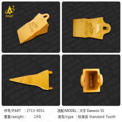 18s 2713-9051 Hitachi Ex40/50 Series Standard Bucket Tooth Point, Construction Machine Spare Part, Excavator and Loader Bucket Adapter and Tooth