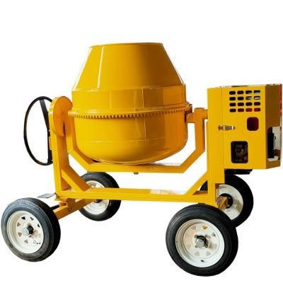 Chicca Factory Price Mobile Concrete Mixer with Drum/800L Diesel Engine Cement Mixer Machine 4 Wheels