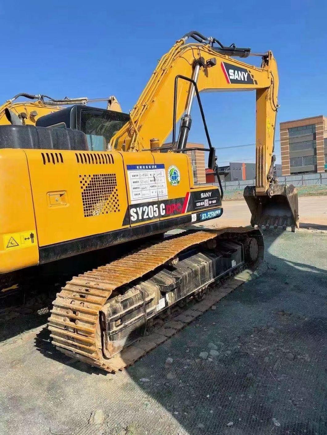 20 Ton Used Secondhand Sany Sy205c Hydraulic Crawler Track Construction Machinery Equipment Backhoe Excavadora Usada Excavatrice Excavator Excavators Mining