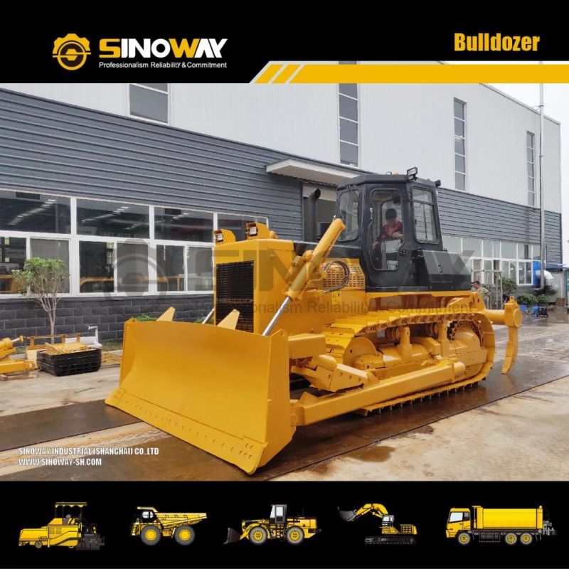 Chinese 17.8ton Crawler Bulldozer 165HP Construction Bulldozer for Sale