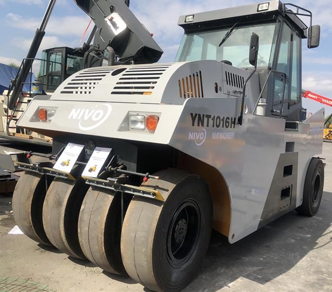 Nivo 10ton Small Asphalt Roller 16 Ton Mini Pneumatic Rubber Tire Roller for Road Pavement Compaction Tyre Road Roller Vibratory Roller Compactor