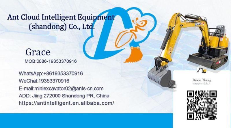 Factory Sale Mini Excavator 1 Ton Used for Home Mini Digger