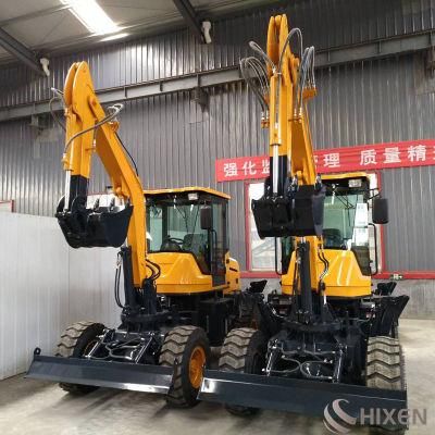 Ce Approved High Speed Wholesale 3.0 Ton Micro Mini Construction / Farm Machinery Hydraulic Sand Dredging Digger Bucket Wheel Loader Excavators