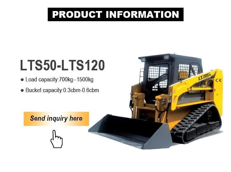 Hot Sale CE Approved Steer Ltmg 1050kg for 1500kg Crawler Type Skid Loader