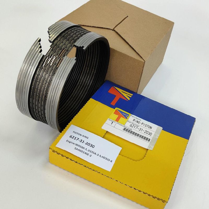 Diesel Engine Mechanical Parts Piston Ring 6217-31-2030 for Wheel Loaders Parts Wa500-3 Construction Bulldozer Parts D155A-3-5 Engine Parst HD325-6 SAA6d140-3