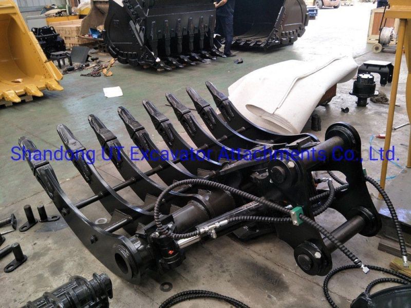 Excavator Tilting Root Rake Tilt Rakes Double Root Rake