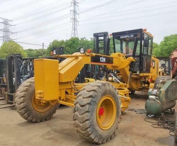 160HP Used Cat 12h Motor Grader Original USA with Good Condition, Secondhand Caterpillused Grader Cat 12h Motor Graders Cat Sale