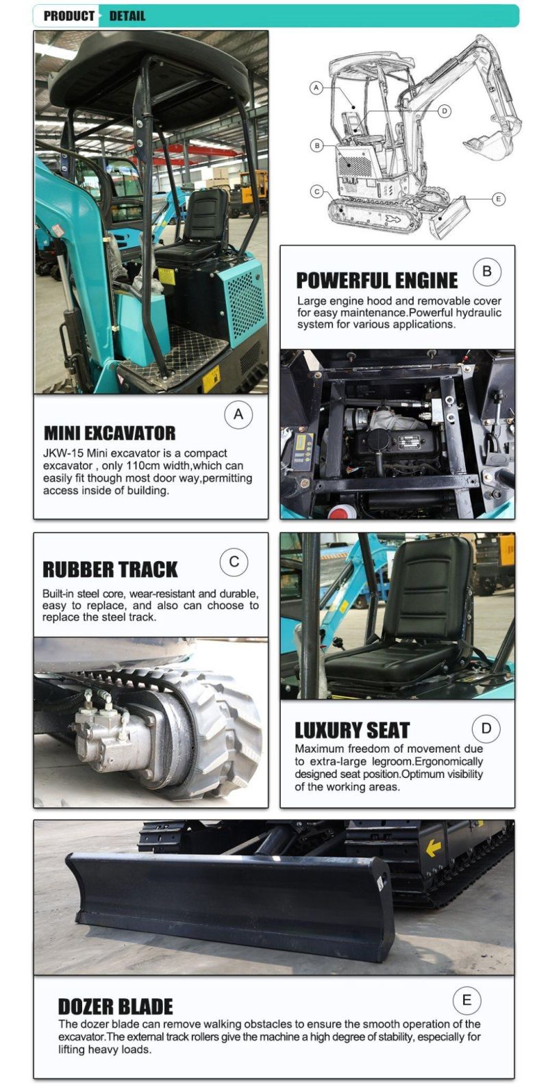 Small Excavator Mini Mini Excavator Machine Excavator Mini 1.5 Ton