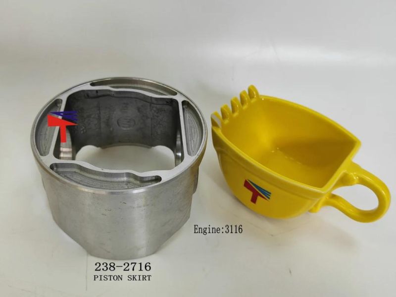 High-Performance Diesel Engine Engineering Machinery Parts Skirt-Piston 238-2716 for Excavator Parts 325b Engine Parts 3116 Generator Set