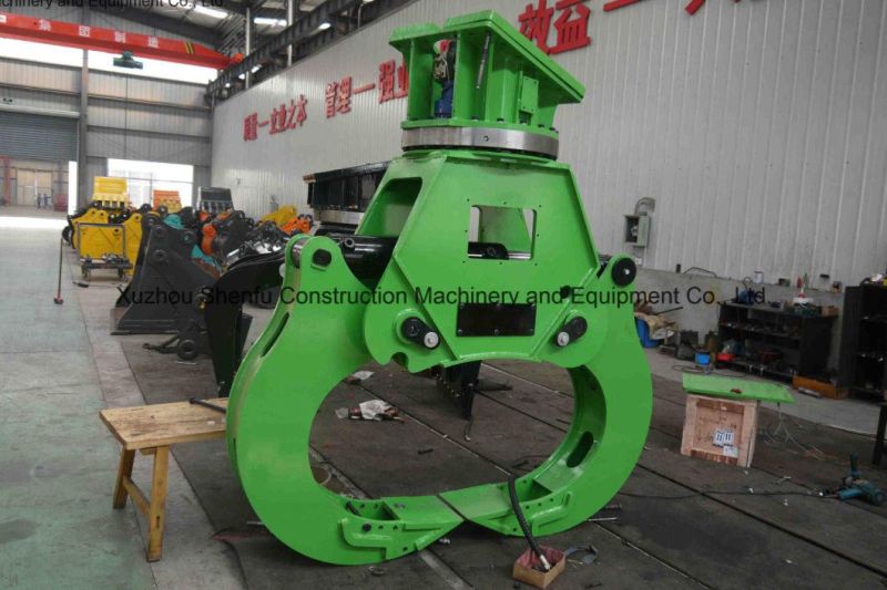 Forest Harvester Excavator Rotating Grab Log Grapple