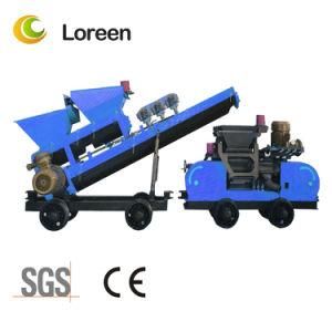 Loreen Hydraulic Engineering Construction with The Push Chain Concrete Injection Equipment