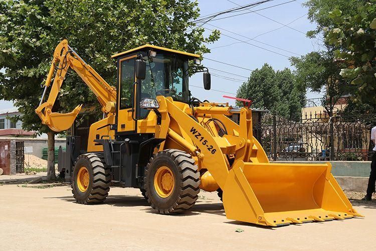 4.8 Ton Backhoe Loader Wz15-26 Backhoe Wheel Loader