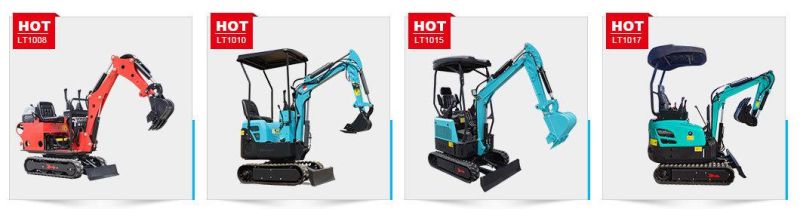 China 0.8 Ton Crawler Mini Excavators Price Home Orchard Greenhouse Farm Courtyard with Side Swing Function for Sale