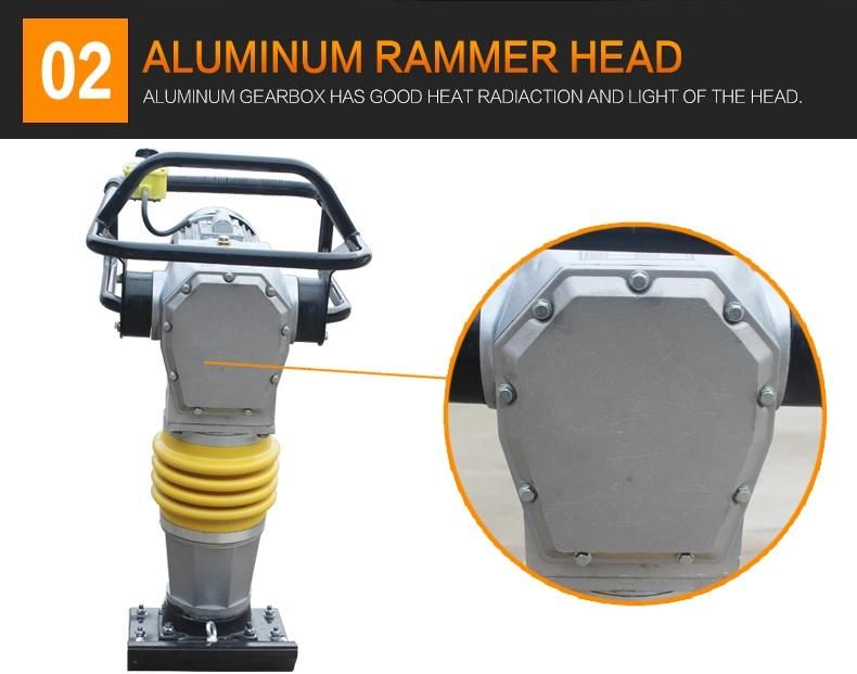 Electric Engine Tamper Rammer 90 Type Vibration Tamping Rammer with Bellows