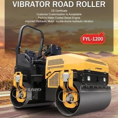 3 Ton Strong Power Tandem Drum Road Roller Compactor for Sale
