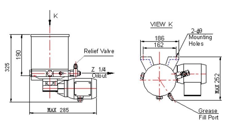 Auto Electric Lubricate Oil Injection Pump for Tower Crane Slewing Gear Ring