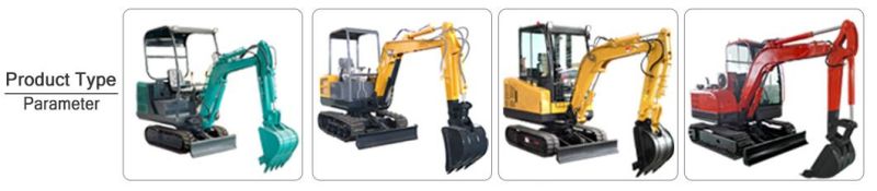 EPA Engine Micro Small Bucket Excavator Digger Machine List Price