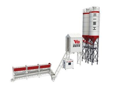 Hzs90 1.5cbm Portable Concrete Batching Plant