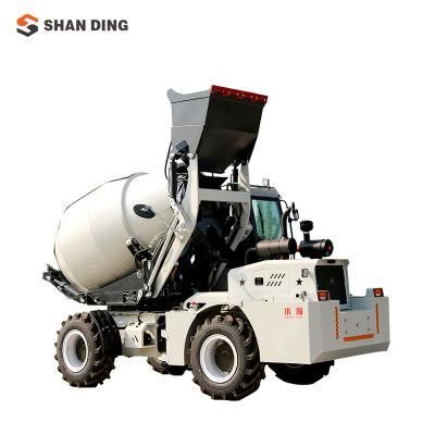 Shanding Dingyuan Factory Sale 1/1.5/2/2.5/3/3.5/4/5/6 Cbm M3 Self -Loading Concrete Mixer Truck