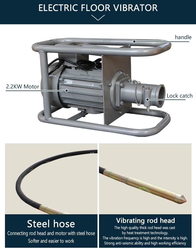 Small Type Gasoline Frame Type Concrete Vibrator High-Frequency Petrol Engine Internal Vibrator Cheap Concrete Vibrator for Sale