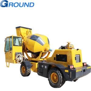 4 -wheel drive self-loading concrete mixer loader truck with high efficiency