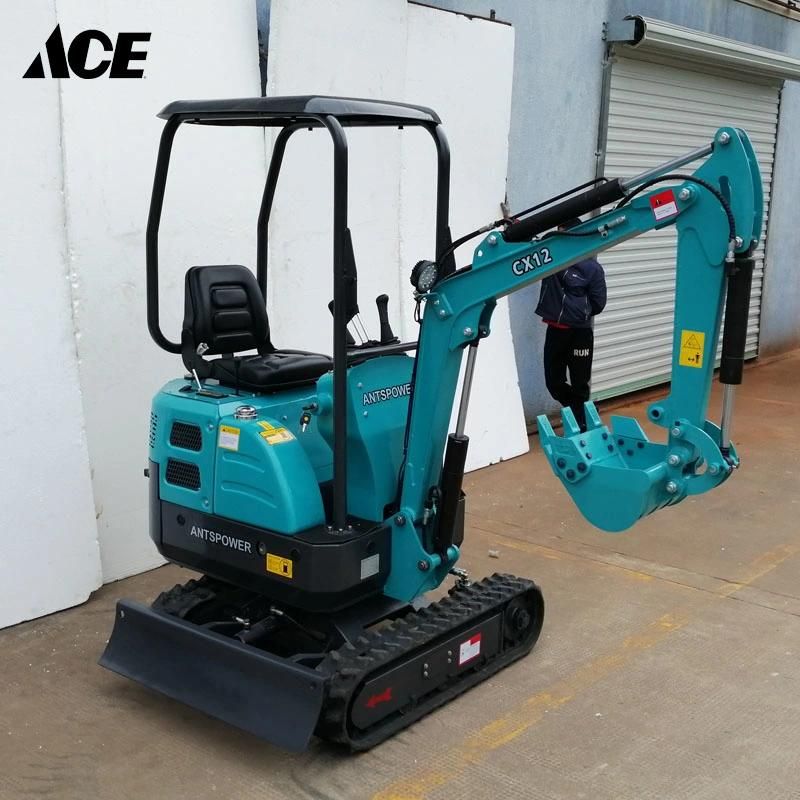 Chinese Manufacture 1.2 Ton Crawler Small Digger Mini Excavator for Sale