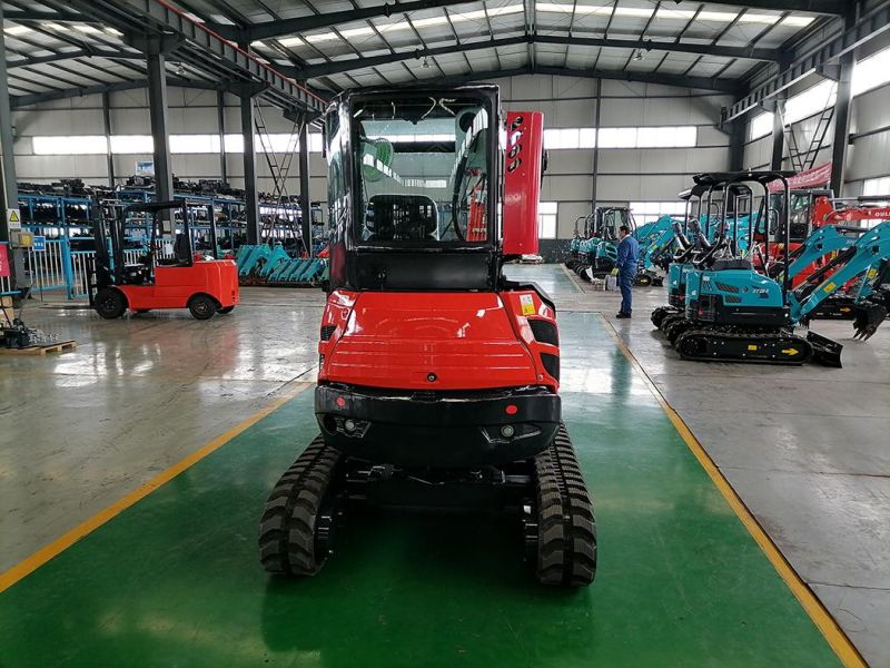 2.5 Ton Mini Excavator Small Digger with Telescopic Track Chassis