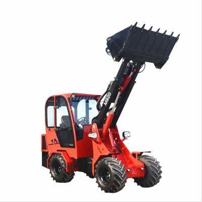 Small/Mini/Compact/Agricultural/Farm/Garden Telescopic Wheel Front End Shovel Backhoe Loader for Sale