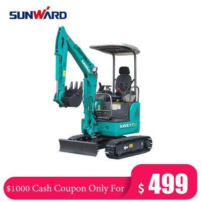 Cash Coupon Sale! Factory 0.8ton Mini Excavator 1ton Crawler Excavator with Cheap Prices