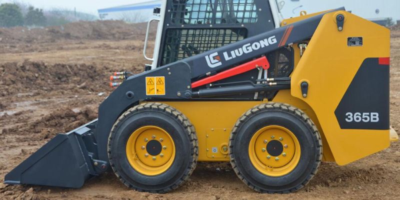 Liugong 375A 0.45m3 Mini Skid Steer Loader with Comfortability Cab